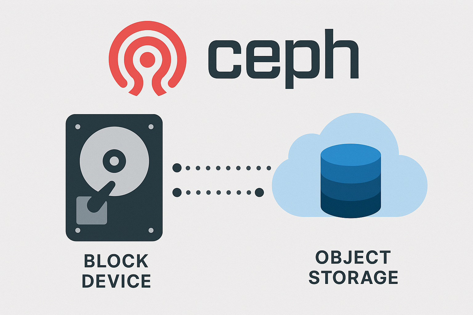 Ceph block device to blob storage image generated by AI